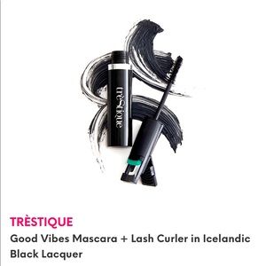 TRÈSTIQUE Black Mascara + Lash Curler full size new in box